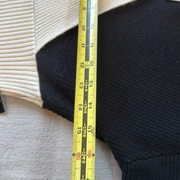 Express Black and Cream Midi Dress EUC - Picture 11 of 12